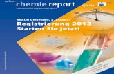 REACH umsetzen, 2. Etappe: Registrierung 2013 – Starten ... · PDF fileECHA’s Top Five Tips for Successful Registration ... Unternehmen befinden, die von der zweiten Etap-pe der
