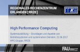 High Performance Computing - rrze.fau.de · PDF file3 120 000 Intel Xeon Phi cores ... HPC@RRZE. 37 Themenvorschläge und Anregungen nehmen wir gerne entgegen! Bitte schreiben Sie