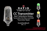 CC Transmitter - Ratio Dive · PDF fileCC Transmitter Nutzerhandbuch Ratio® farbkodierter Wireless Transmitter für iDive und iX3M “Transmitter Ready” Achtung: benötigt OS 4.x.x