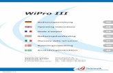 WiPro III - thitronik- · PDF fileBedienungsanleitung WiPro III Seite 1 DE 1. Handhabung der Anlage Lesen Sie die folgenden Anweisungen bitte aufmerksam, um Fehlbedienungen zu vermeiden