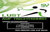 Lust -  · PDF fileKindertraining der Tischtennisabteilung des SV Esting Wann? siehe Vorderseite Schulturnhalle der Grundschule Esting Schlossstraße 21, 82140 Esting