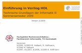 Einführung in Verilog HDL · PDF fileassignment ) sequential_statement ... Wait Warten auf Bedingung, s. Anhang. D V-50 Delay Control