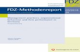 Methodenbericht Management practices, organizational ...doku.iab.de/fdz/reporte/2016/MR_05-16.pdfMethodenbericht . Management practices, organizational behaviour and firm performance