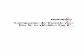 Konfiguration der David.fx Web- Box für den Mobilen Zugriffproduktinfo.renostar.eu/download/93385001/IB+Konfiguration+David... · Die Server Locator Services, kurz SLS, ermöglichen