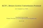 SCTP – Stream Control Transmission Protocol - os.inf.tu ... · PDF fileGliederung Motivation / Allgemeines Multi-Homing SCTP-Paketformat Multi-Streaming Initialisation einer Verbindung