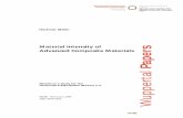 Material Intensity of Advanced Composite Materials · PDF fileNr. 90 · Februrary 1999 ISSN 0949-5266 Hartmut Stiller Material Intensity of Advanced Composite Materials Results of
