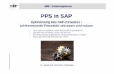 SAP Optimierung AWF Print 2006 10 19 · PDF file• Das SAP R/3 PP-Modul, besser als sein Ruf • Mit wenig Optimierungsaufwand viel Anwendernutzen schaffen • Wenn gar nichts hilft,