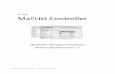 Arclab MailList Controller · PDF fileArclab MailList Controller – Anleitung – Seite 2 Inhaltsverzeichnis 1. Übersicht über das Programm und dessen Bestandteile