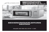 39007 AE Microwave with grill IM D - superior- · PDF fileEdelstahl-Kombi-Mikrowelle 3 in 1 mit Grill und Heißluft BEDIENUNGSANLEITUNG DEUTSCH Modell: WD 900 ASL 25 RII – 5 SW