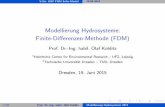 Modellierung Hydrosysteme: [1.0ex] Finite-Differenzen ... · PDF fileV13a: OOP FDM Selke-Modell19.06.2015 Fahrplan f ur heute ... I Anwendung Selke Catchment, irgendetwas stimmt noch