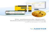 Die umfassende BACnet - Gebäudemanagementlösung. · PDF file4 auf BACstac™ 6 basierend, automatischer Tag-Generator, benutzerfre 1 SCADA-Managementsystem SAUTER novaPro Open •BACnet