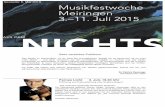 NICHTSmusikfestwoche-meiringen.ch/cmsfiles/newsletter_juni_1… ·  · 2015-06-01Canticum canticorum für eine Kirche, vier Chöre und Violoncello Ein absolut einzigartiges Werk: