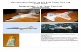 Construction Guide for the T-38 Talon Park · PDF fileConstruction Guide for the T-38 Talon Park Jet By Steve Shumate Bauanleitung T-38 Talon Parkflyer übersetzt von Google Wird kurzfristig