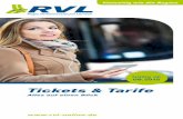Tickets & Tarife - Willkommen | RVLrvl-online.de/wp-content/uploads/RVL_Tickets-Tarife_2015-2016_web.… · Ticket- und Tarifangeboten vom Einzelfahrschein bis zum Jahresabo. Ihr