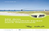 Mit dem Fehmarnbelt- · PDF fileMit dem Fehmarnbelt-Ticket Alles über den Nahverkehr finden Sie unter nach Dänemark   nah.sh-Kundendialog T 01805.710707 (14 Ct/Min. aus dem