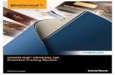 CONTI˜AIR® CRYSTAL HC Sheetfed Printing Blanket dot reproduction on high quality ... displayed in this publication are the property of Continental AG and/or its a˚˚iliates. ...