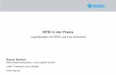 RFID in der Praxis - LOGISTIK HEUTE · PDF fileRFID in der Praxis Logistikketten mit RFID und ihre Sicherheit Rainer Barthel ESG Elektroniksystem- und Logistik GmbH Leiter Transport