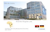 Krones Angola Lda. - gabf.de · PDF file2｜krones Krones Angola Lda.Beispieltext − Lösungen von der einzelnen Maschine bis hin zu kompletten Getränkefabriken und Brauereien −