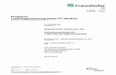 Modulparameter - Krannich Solar · PDF fileModulparameter Module parameters Hersteller Manufacturer BOSCH ModulTyp Module type c-Si M 48 EU 30111 Seriennummer ... Measurement Uncertainty