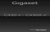 Gigaset C430IP-C430A IP - RASCH |  · PDF fileGigaset.net-Service finden Sie unter dem Link  . Im Folgenden wird vorausgesetzt, dass Ihrem Telefon vom Router automatisch eine