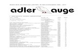 INDEX DER ADLERAUGE–ARTIKEL 1988 – 2017 · PDF fileElektra – 100 Jahre – Ponierrolle in der Stromversorgung Patrick Bircher 2005 24 Elektrizität ... Feuerwehr-Schlussprobe