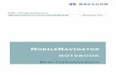 GPS - Navigationssystem MOBILENAVIGATOR   - Navigationssystem MOBILENAVIGATOR NOTEBOOK - Version 1.1 - MOBILENAVIGATOR NOTEBOOK BENUTZERHANDBUCH