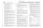 Fachinformation HEXAL AG Fentanyl-HEXAL · PDF fileDie initiale Evaluierung der maximalen anal - getischen Wirkung von Fentanyl-HEXAL® MAT sollte nicht durchgeführt werden, bevor