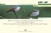Naturschutz-Praxis Artenschutz 11 Rote Liste und ... rttemberg, Referat 24 – Landschaftsplanung, ... Basis langjähriger wissenschaftlicher Untersuchungen zusammen, wobei besonders