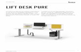 Lift Desk Pure - bene.combene.com/pics/office-furniture/workplaces/lift-desk-pure/... · MELAMIN: Akzentfarben mW Weiß mQ Office Weiß mC Canvas mP Platin Tm Schlamm mT Anthrazit