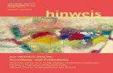 Der HINWEIS-DIALOG: Eurythmie und Feldenkraishinweis-hamburg.de/wp-content/uploads/Hinweis_2009_07.pdf · hinweis Der HINWEIS-DIALOG: Eurythmie und Feldenkrais Interview mit Dr. med.