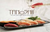The new asian style • Sushi and more · Fusion Sushi 75. taNoShii roll 8 Stück adf 9,90 Inside Out Rolle mit Paprika und Frühlingslauchtempura, Lachs, Schnittlauch, Shiso Kresse,