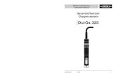 Oxygen sensor - Global Water Instruction Manual ba25400de02 11/2002 1 Sauerstoffsensor Oxygen sensor DurOx DurOx 325 ba 2 5 4 00de