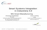 Smart Systems Integration in Industrie/y 4 - Public · Smart Systems Integration in Industrie/y 4.0 ... Smart Systems and Industrie 4.0 2 ... Shoe mounted IMU
