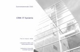 CRM: IT Systems - KU€¦ · Katholische Universität Eichstätt-Ingolstadt Lehrstuhl für ABWL und Wirtschaftsinformatik Prof. Dr. Klaus D. Wilde 1 Basics of CRM and Microsoft Dynamics