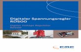 Digitaler Spannungsregler RD500 - EME GENERATORENeme- · PDF fileDigitaler Spannungsregler RD500 Digital Voltage Regulator RD500 ... loped as a replacement regulator for the Cosimat