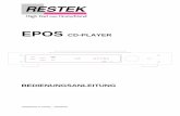 EPOS CD-PLAYER - RESTEK Hifi Made in   HANDMADE IN KASSEL ... RESTEK Elektronik, im Mrz 2000 2. ... Vorverstrker EDITOR syn-chron gedimmt