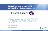 Kurzübersicht von LAN- Switching - Lösungen mit€¦ · Varianten des OS6850 Alcatel-Lucent OmniSwitch 6850 Schlüsselfunktionen (II) S. 9 28. Juli 2010 6850L ...