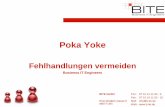 Poka Yoke Agenda Überblick über Poka Yoke Nullfehlerstrategien in der Übersicht Poka Yoke Beispiele im Produkt Poka Yoke Beispiele im Prozess Poka Yoke und das Toyota Produktionssystem