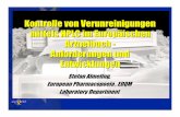 Kontrolle von Verunreinigungen mittels HPLC im ... · mittels HPLC im Europäischen Arzneibuch - Anforderungen und Entwicklungen ... A, B, C, D, E, F, G, H, I, J ... ¾Introduce impurity