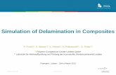 Simulation of Delamination in Composites - DE - … in composites is a frequent failure mode because of the weak ... for applying cohesvie models to damgae behaviour of engineering