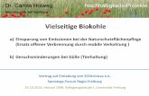 Vielseitige Biokohle - ecotrinova.deecotrinova.de/downloads/2013/141025 Dr_Holweg Vortrag Vielseitige... · WS = Weinstockkohle (Carbo-Mob mit BiGchar) HKG = Holzkohlegrus (Holzvergaser