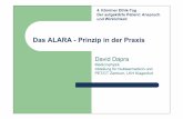 Das ALARA - Prinzip in der Praxis ALARA - Prinzip in der Praxis David Dapra Medizinphysik Abteilung für Nuklearmedizin und PET/CT Zentrum, LKH Klagenfurt 4. Kärntner Ethik-Tag