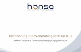 Bilanzierung und Wertprüfung nach BilRUG - hansapartner.de · Zwingende Anwendung für Geschäftsjahre, die nach dem 31.12.2015 beginnen. • Bis auf die neuen Vorschriften rund