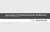 Access Professional Editionresource.boschsecurity.com/documents/Operation_Manual...Access Professional Edition Allgemeines | de 5 Bosch Sicherheitssysteme GmbH Handbuch | V 2.0.1.0