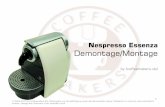 Nespresso Essenza Demontage/Montage - coffeemakers.de · 2 Grundlegende Informationen zu diesem Serviceheft: Dieses Serviceheft zeigt das Zerlegen der Nespresso Essenza. Diese Geräte