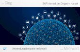 Ding SAP Internet der Dinge im Handel · vom Ding SAP Internet der Dinge im Handel Anwendungsbeispiele im Modell zum Mehrwert. Connected X XM connection ERP Retail. g Analysieren