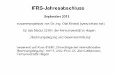IFRS-Jahresabschluss - kintzel.net · IFRS-Jahresabschluss zusammengefasst von Dr.-Ing. Olaf Kintzel () für das Modul 32761 der Fernuniversität in Hagen „Rechnungslegung und ...