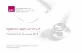 Kodieren nach ICD-10-GM - BVOU - Berufsverband für ... nach ICD -10-GM 26.01.2018 3 Gesetzliche Vorgabe zur Kodierung Für die Anwendung in der vertragsärztlichen Versorgung nach