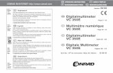 Digitalmultimeter VC 350E Page 2 - 43 - Leobeninstitute.unileoben.ac.at/physik/Praktikum/Manuals/VC_350E.pdf · 3. Safety information • CE-identiﬁcation: The VC 350E digital multimeter