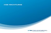 HSE-RICHTLINIE -   · PDF fileHSE-PRINZIPIEN 4 HSE ALS GANZHEITLICHE AUFGABE Gesundheitsvorsorge, Umweltschutz, Arbeits-, Anlagen-, Prozess- und Pro -